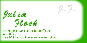 julia floch business card